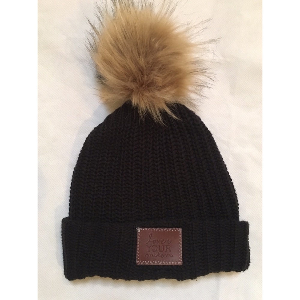 Love your melon Pom beanie